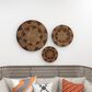 Maple and Jade 28" x 28" Round Wall Decor in Beige and Mocha (Set of 3), , large