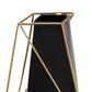 Maple and Jade 11" Geometric Vase in Black and Gold (Set of 2), , large