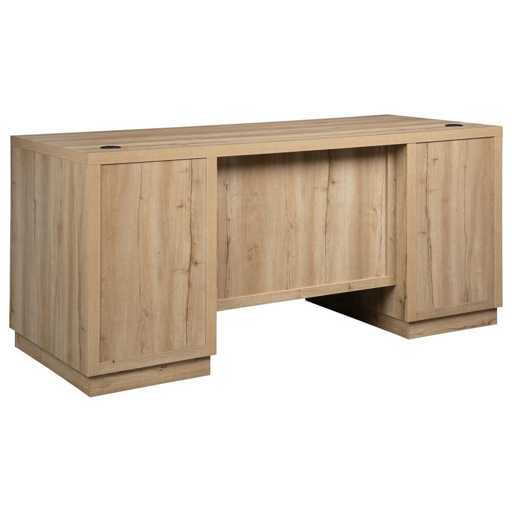 Riva Ridge Harman 3-Piece Executive Desk with Bookcase and File Cabinet Set in Creamy Natural, , large