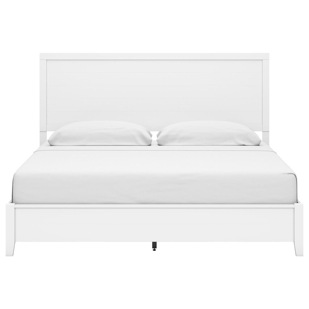 Ashley Binterglen 4-Piece King Panel Bedroom Set in White, , large