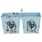 Maple and Jade 11" Vintage Metal Planter in Light Blue, , large