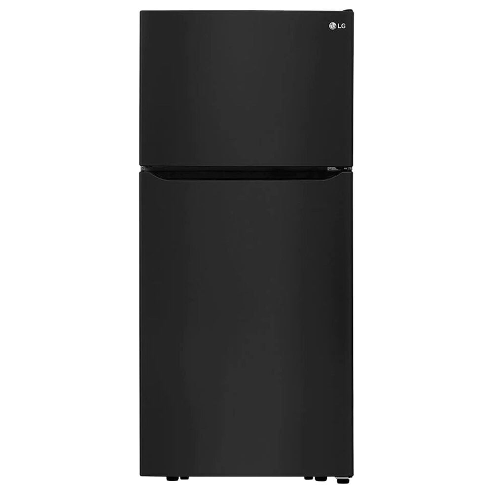 LG 20 Cu. Ft. Top Freezer Refrigerator in Smooth Black, , large