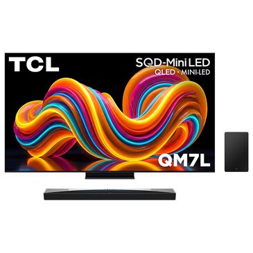 TCL 85" Class QM7L Series SQD-Mini LED 4K UHD HDR - Smart TV with 5.1.2 Channel Soundbar System in Black, , large