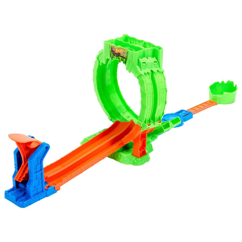 Hot Wheels Monster Trucks Mutant Chaos Loop Challenge Playset with Truck and Slime, , large