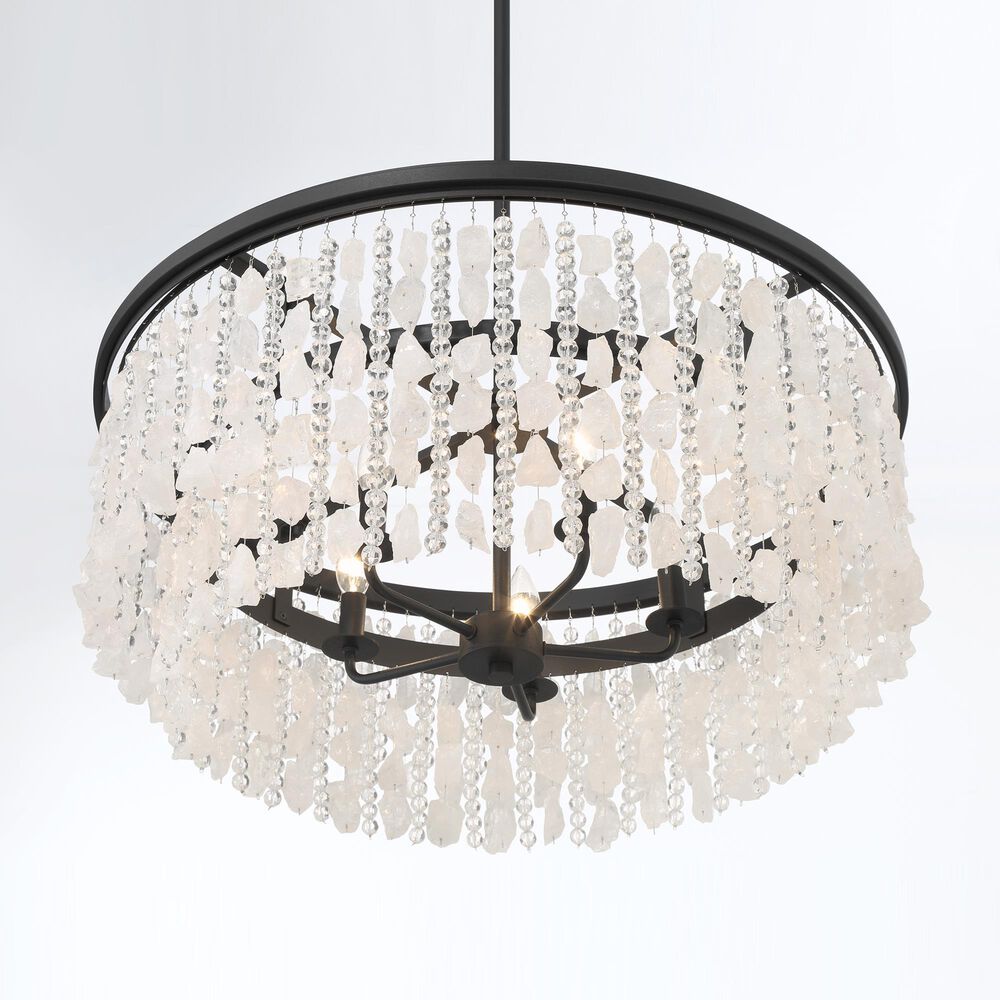 Minka-Lavery Shimmering Elegance 5-Light Chandelier in Sand Coal, , large