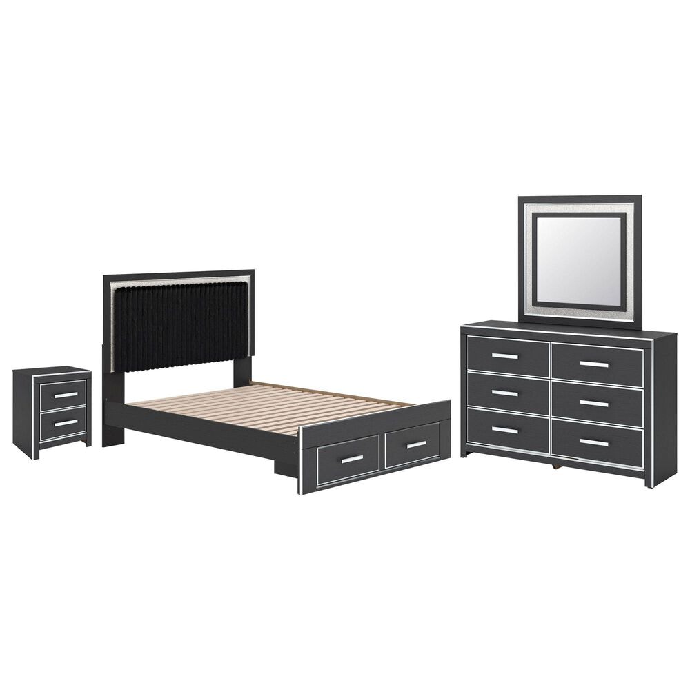 Ashley Zuraleus 4-Piece Queen Storage Bedroom Set in Matte Black, , large