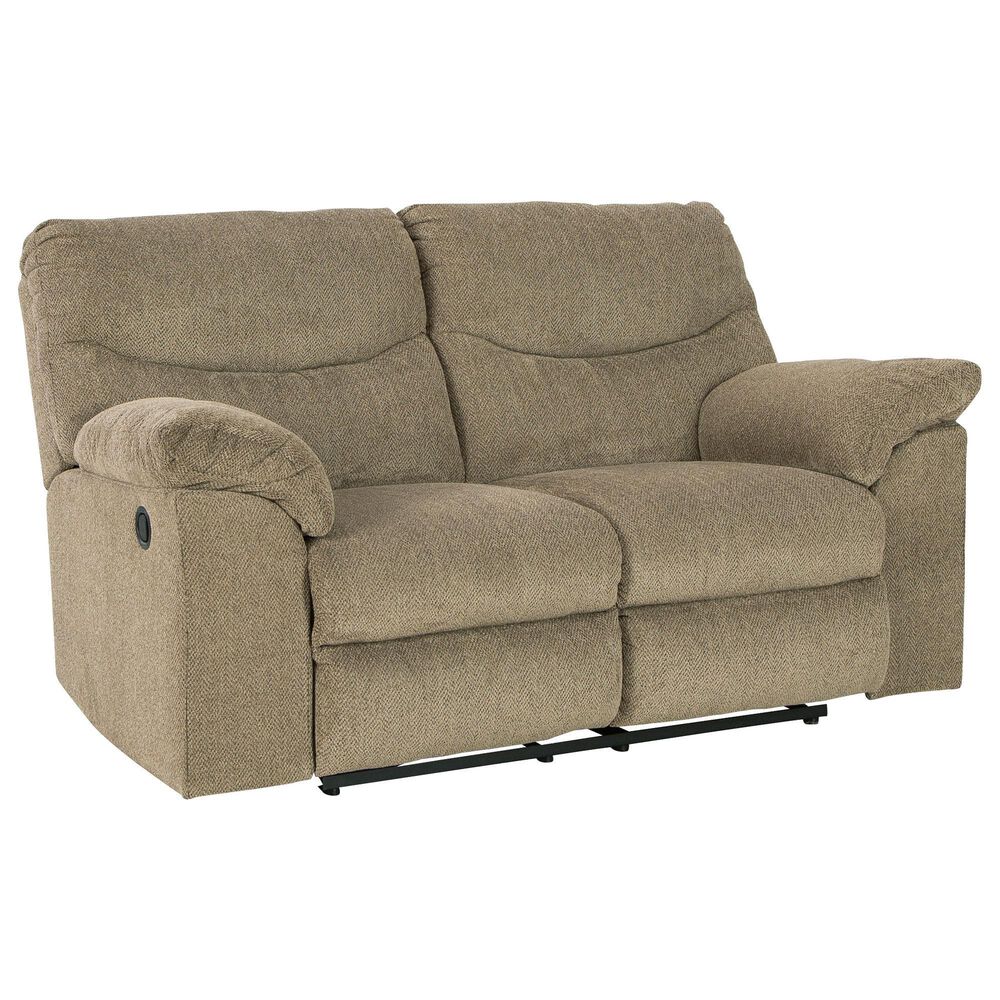 Ashley Alphons Manual Reclining Loveseat in Briar, , large