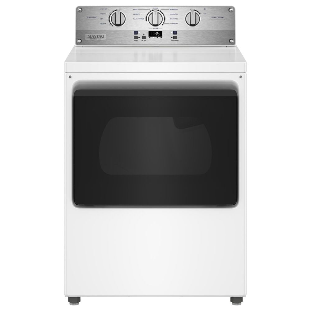 Maytag 7.5 Cu. Ft. Commercial-Grade Gas Dryer in White, , large