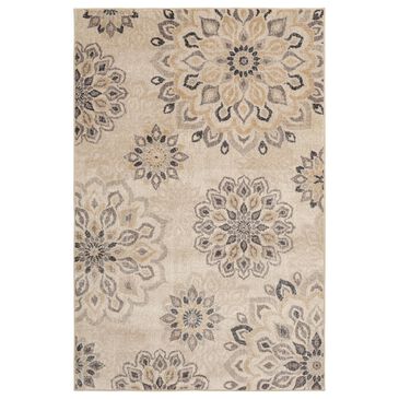 Central Oriental Minerva Asterin 5" x 7"3" Alabaster and Sand Area Rug, , large