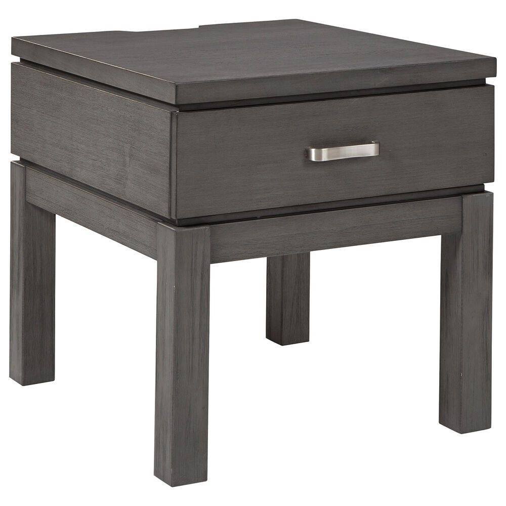 Signature Design by Ashley Caitbrook Rectangular End Table in Weathered Gray, , large