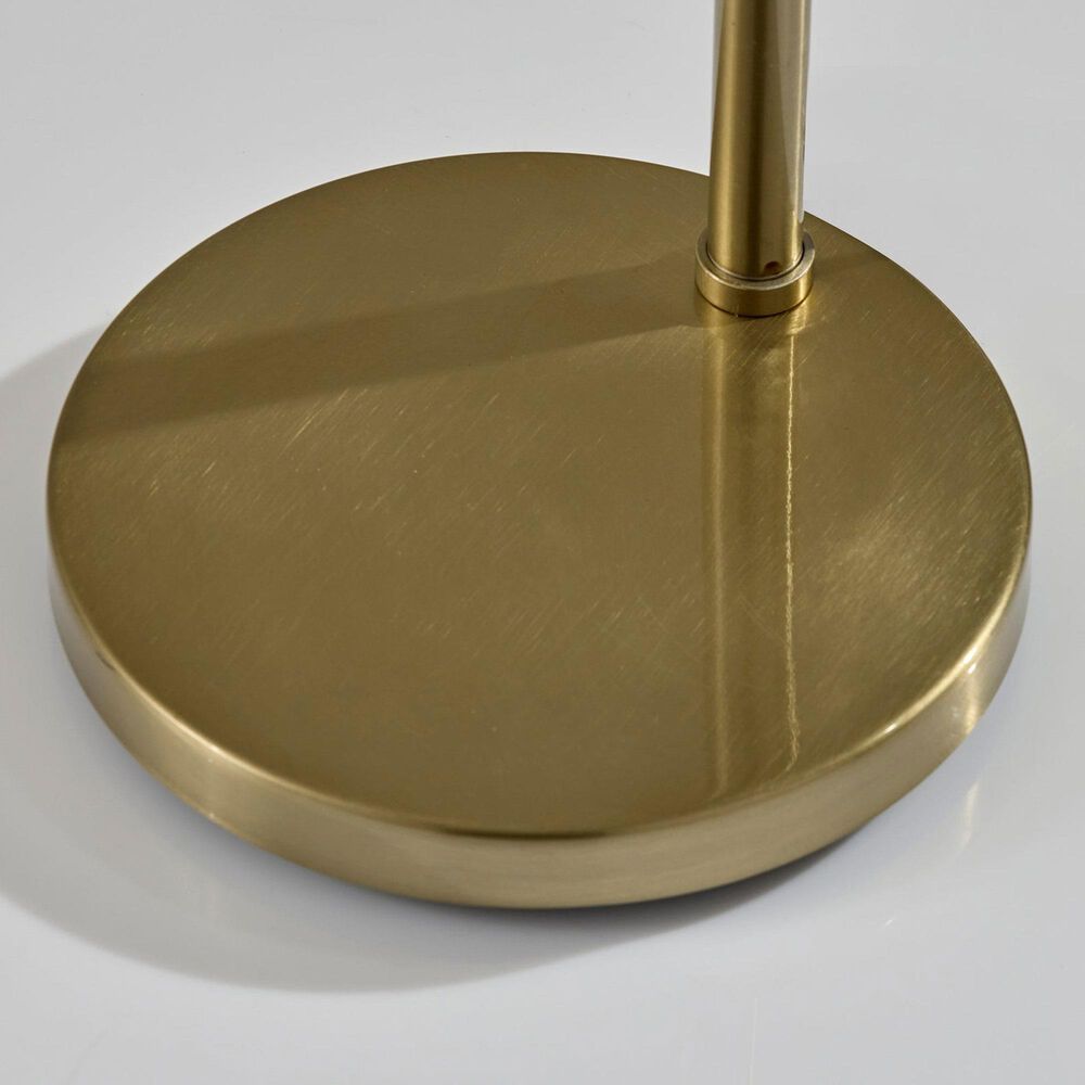 Adesso Lyra Floor Lamp in Antique Brass, , large