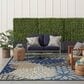 Nourison Aloha ALH05 7"10" x 10"6" Blue and Multicolor Indoor/Outdoor Area Rug, , large