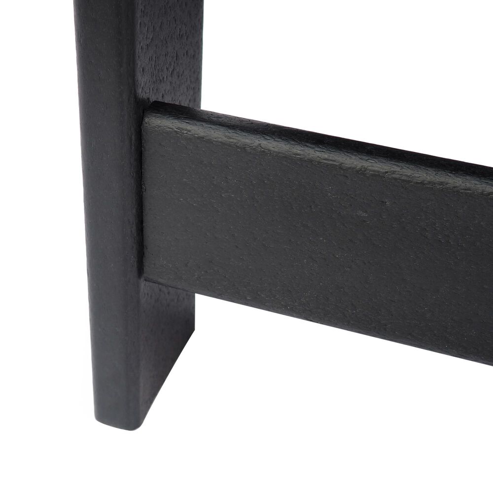 Hearth and Haven Encino Outdoor Plastic Adirondack Chair in Black, , large