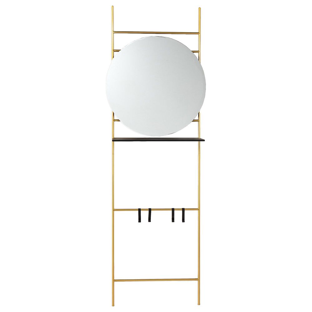 Southern Enterprises Medhurst Hall and Entry Organizer in Gold/Black/Mirror, , large