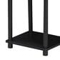 HOMLUX 3-Tier Turn-N-Tube End Table in Americano and Black (Set of 2), , large