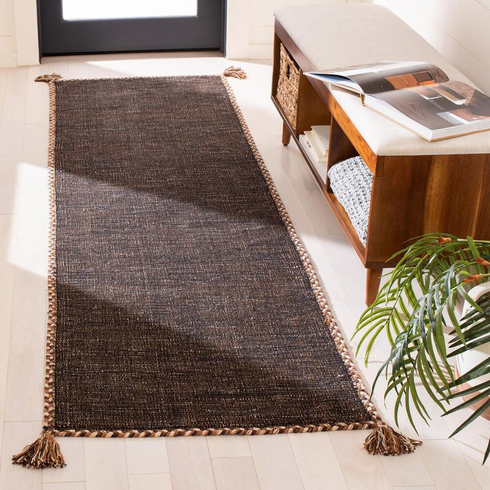 Safavieh Montauk 2&#39;3&quot; x 10&#39; Brown and Black Runner, , large