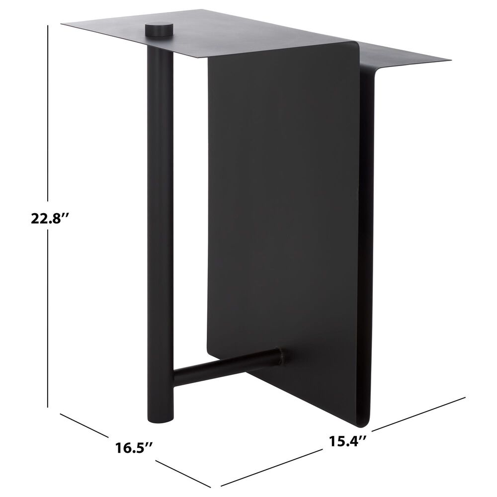 Safavieh Aldwyn Metal Accent Table in Black, , large