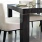 Schnadig Edge Dining Table in Striated Ebony and Lucent Bronze - Table Only, , large