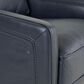 Italiano Furniture Turner Swivel Glider Chair in Blue, , large