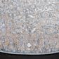 Safavieh Webster WBS318G 6"7" Round Grey and Beige Area Rug, , large