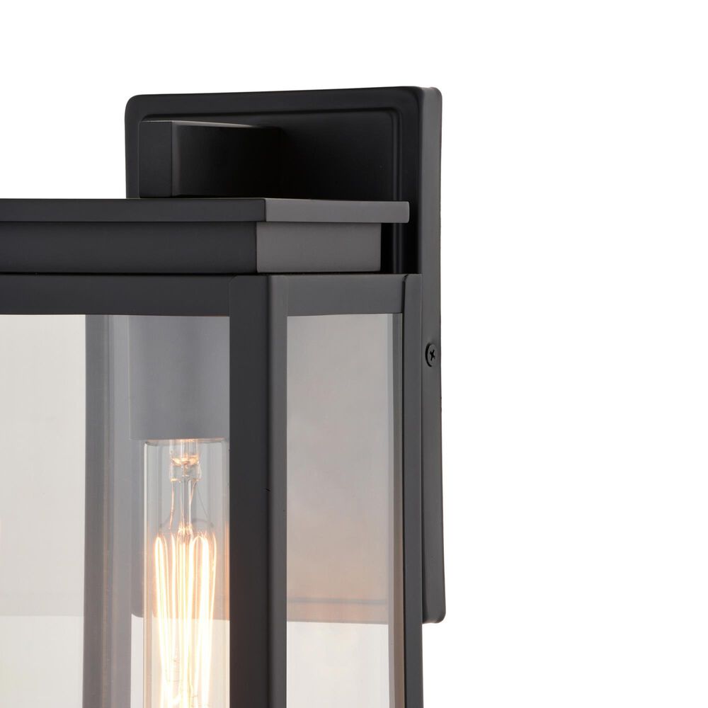 Vaxcel Uptown 12.5" 1-Light Outdoor Wall Sconce in Matte Black, , large