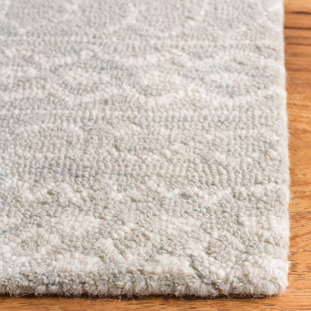 Safavieh Micro-Loop 10&#39; x 14&#39; Aqua and Ivory Area Rug, , large