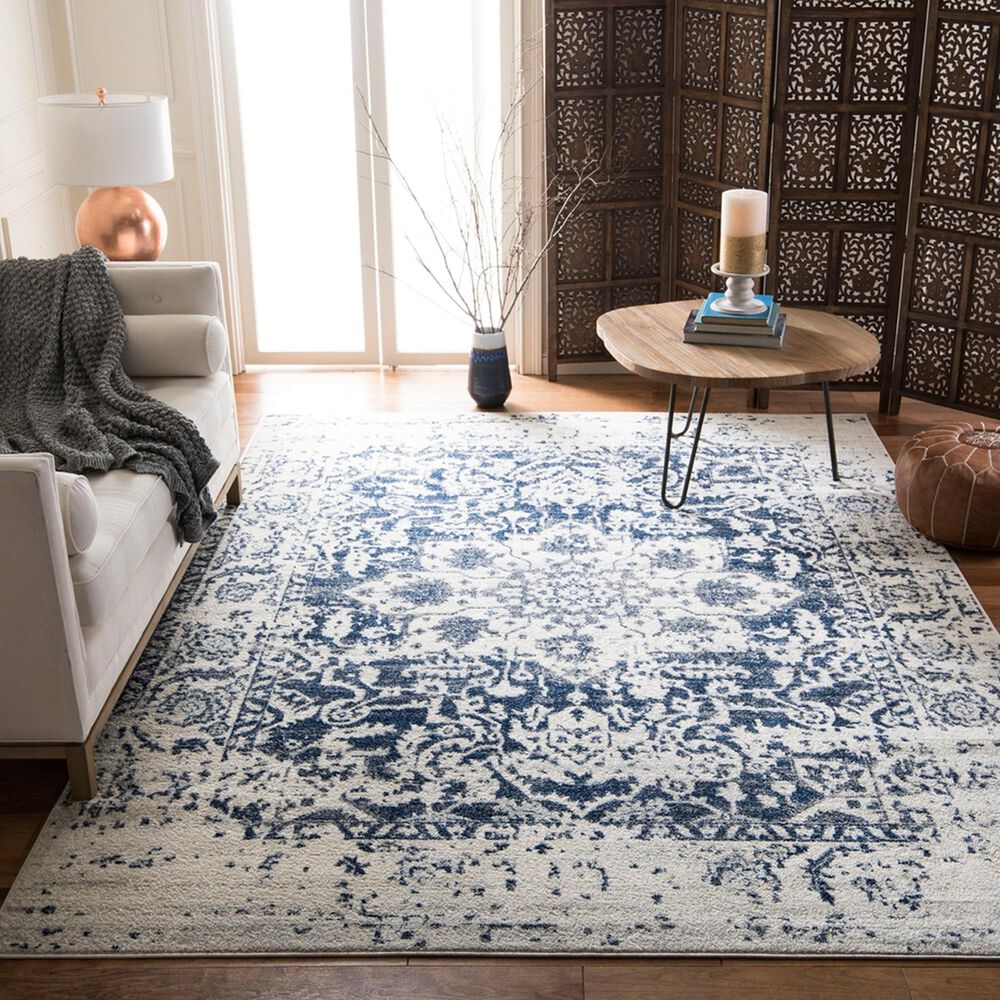 Safavieh Madison MAD603D 10&#39; x 14&#39; Cream and Navy Area Rug, , large