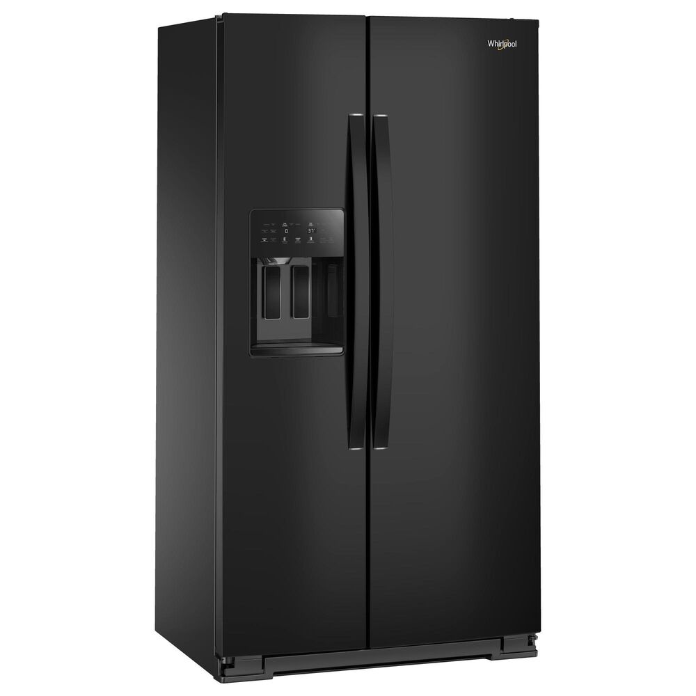 Whirlpool 20.85 Cu. Ft. Counter Depth Freestanding Side by Side Refrigerator in Black, , large