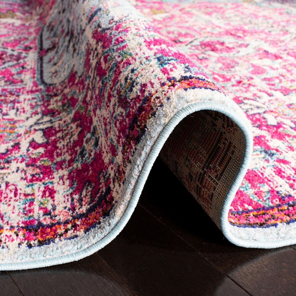 Safavieh Madison MAD447R 2&#39;2&quot; x 4&#39; Fuchsia and Teal Scatter Rug, , large