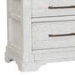 Sasha Lee Tech 2 Drawer LED Nightstand in White and Brown with AC Outlet and USB Port, , large