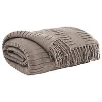 Throw Blanket in taupe