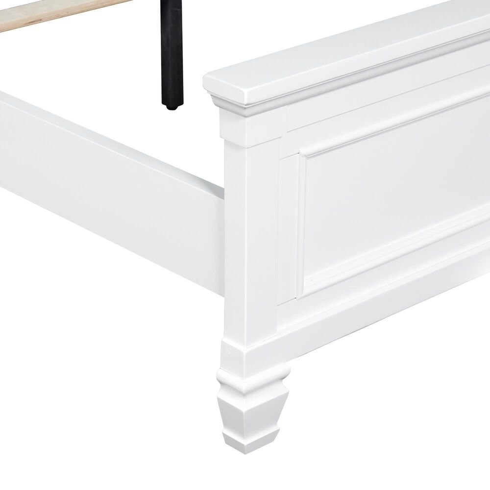 New Heritage Design Tamarack Twin Panel Bed in White, , large