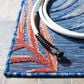 Safavieh Cabana CBN458M 5"1" x 7"6" Blue and Rust Indoor/Outdoor Area Performance Rug, , large