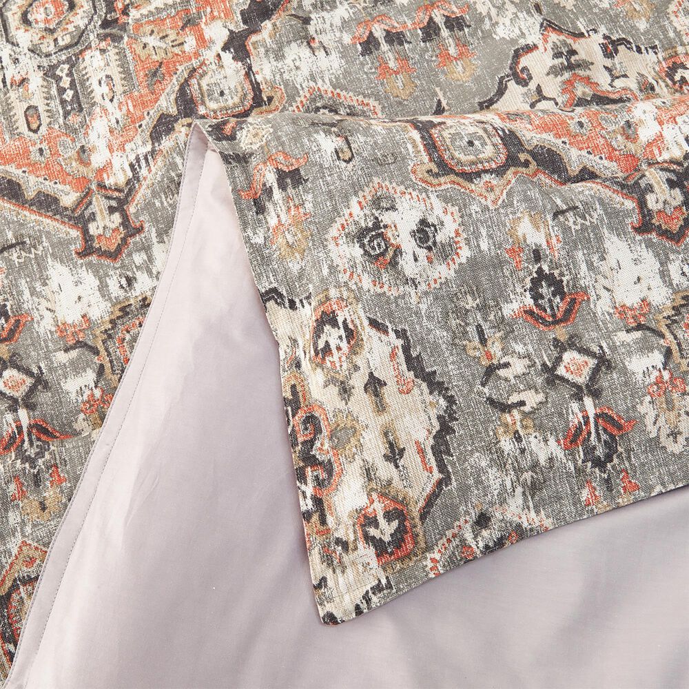 HiEnd Accents Carmen Kilim 3-Piece Super Queen Comforter Set in Taupe, , large