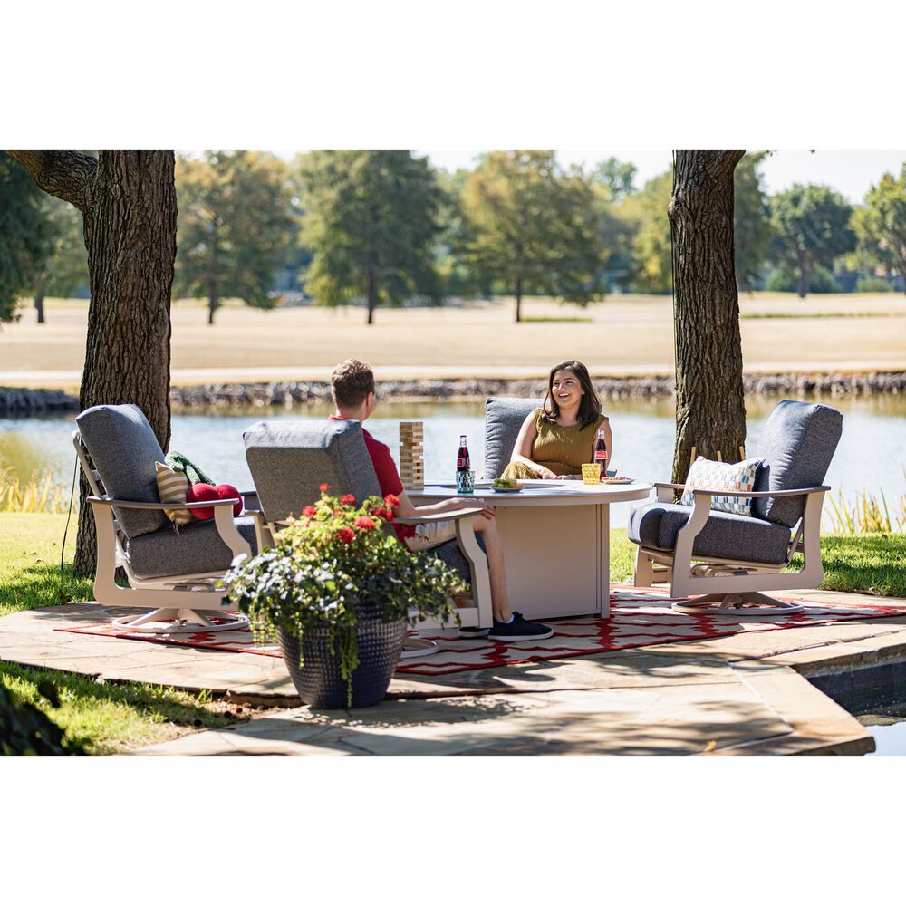 Telescope St Catherines Deep Seating Swivel Rocker in Restore Indigo, , large