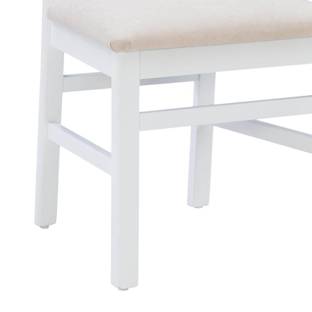 Linon Home Decor Pamela Side Chair in Bright White (Set of 2), , large