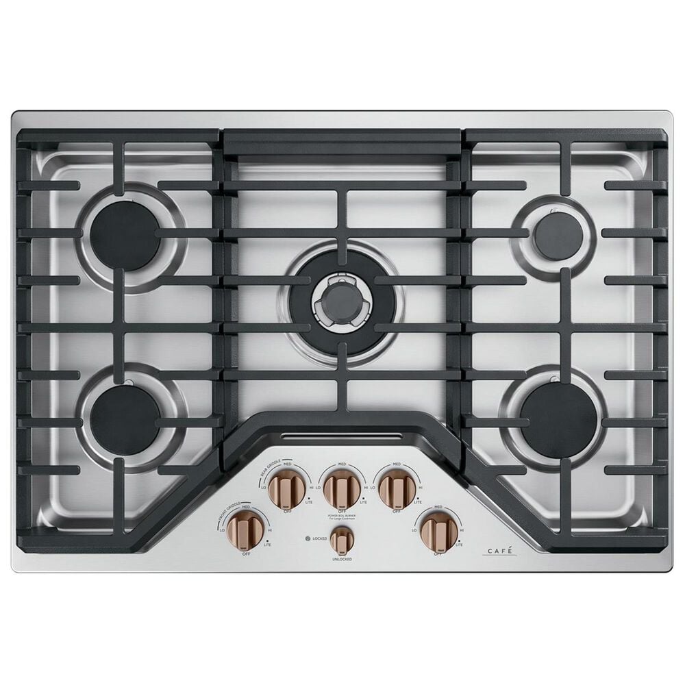 Cafe Gas Cooktop Knob in Brushed Copper, , large