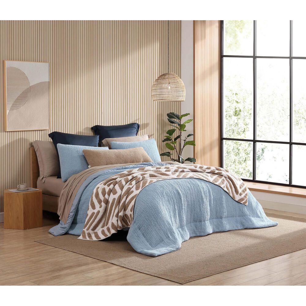Sunday Citizen Tulum 52&quot; x 75&quot; Throw in Biscotti and Off White, , large