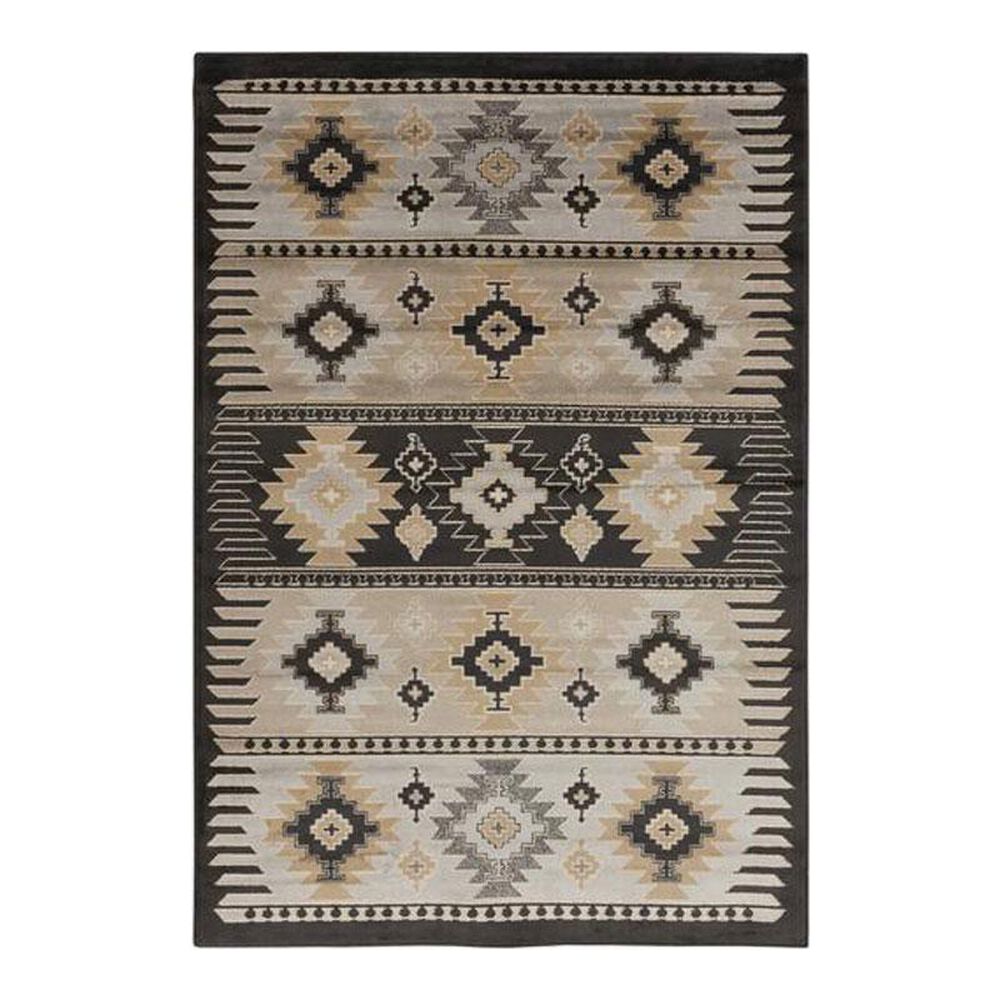 Surya Paramount PAR-1046 6"7" x 9"6" Gray/Black/Tan Area Rug, , large