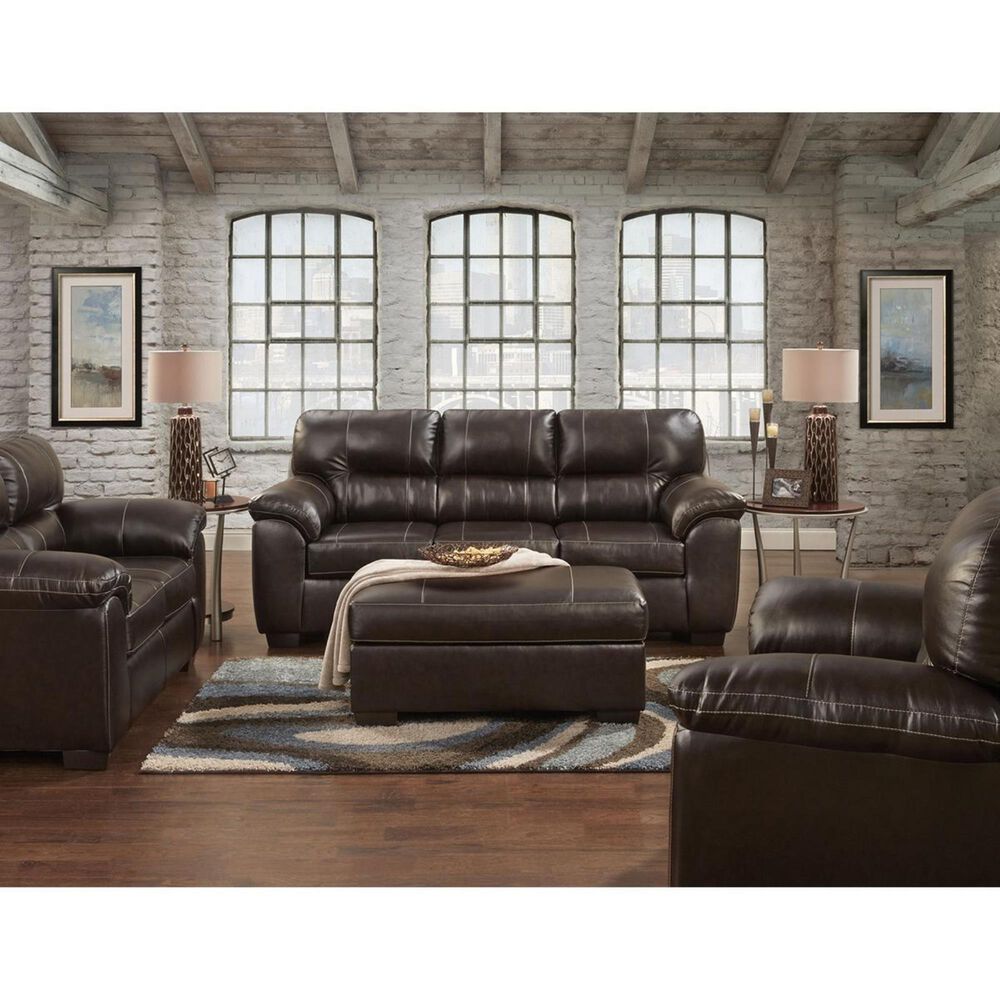 Arapahoe Home Austin Sofa and Loveseat Set in Chocolate, , large