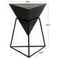Maple and Jade Inverted Pyramid End Table in Black, , large