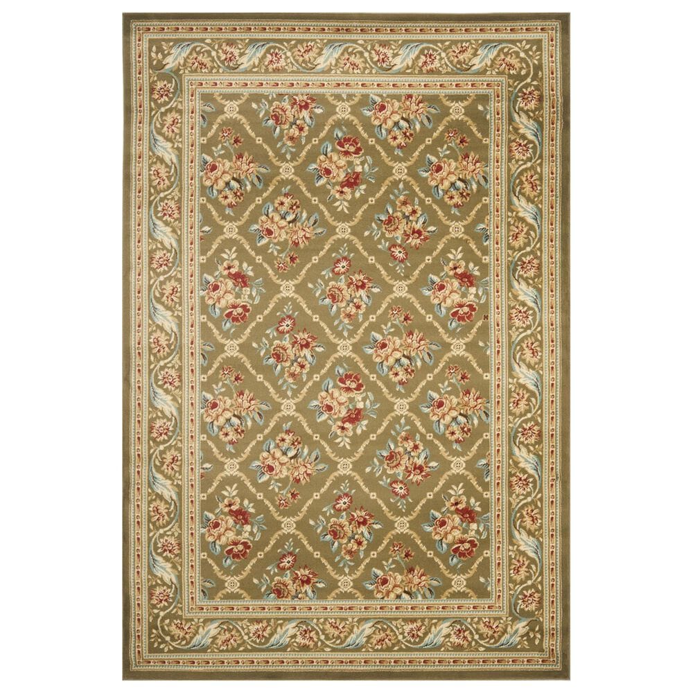 Safavieh Lyndhurst LNH556 4" x 6" Green Area Rug, , large