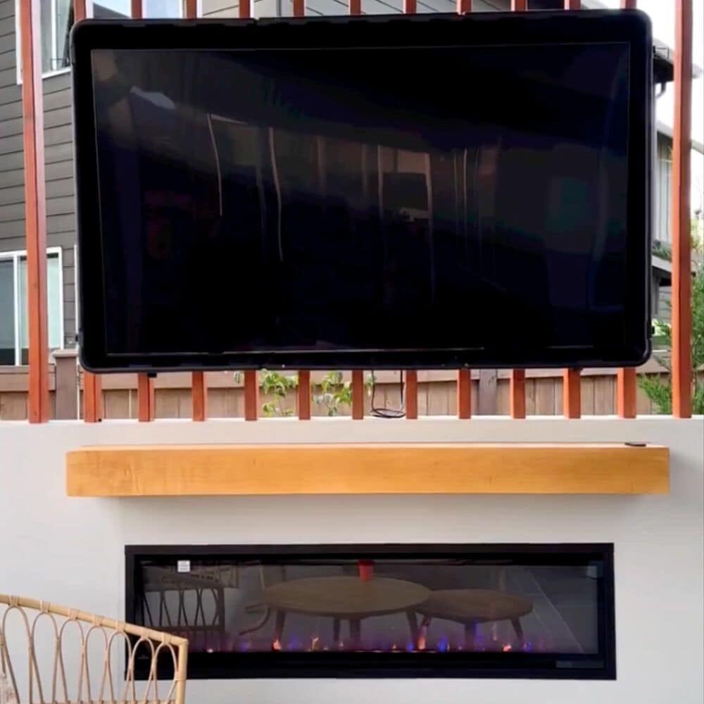 Storm Shell Classic Series 55" Outdoor TV Enclosure in Black, , large