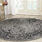 Safavieh Adirondack ADR109B-4R 4" x 4"  Grey/Black Round Rug, , large
