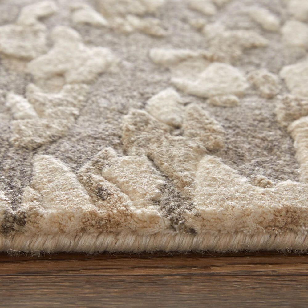 Feizy Braden Ivory and Gray 10' x 14' Area Rug, , large