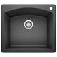 Blanco Diamond 25" Single Bowl Dual Mount Kitchen Sink in Anthracite, , large