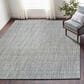 L&R Resources Bleached Naturals 81436 7"9" x 9"9" Bleach, Blue and Ivory Area Rug, , large