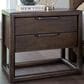 Urban Home Sol Queen Platform Panel Bed with Two Nightstands in Brown Spice, , large