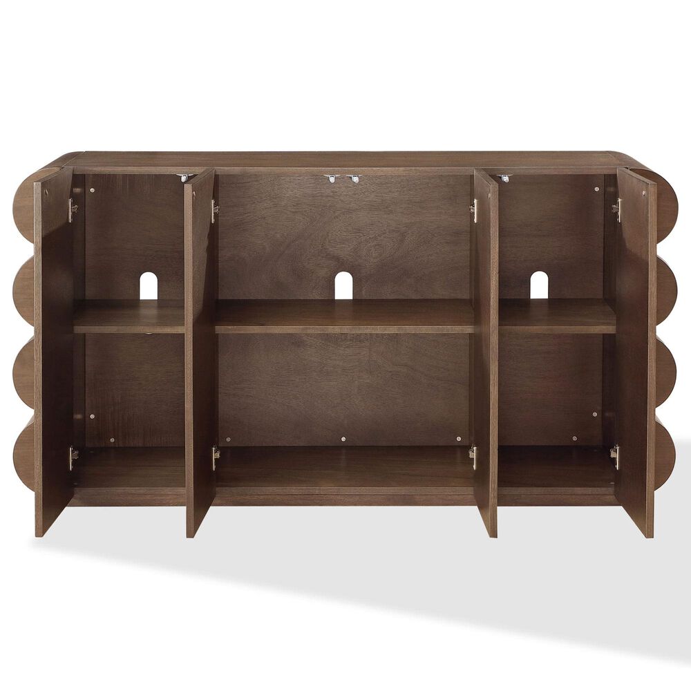 Urban Home Mataranka 4-Door Sideboard in Bistre, , large