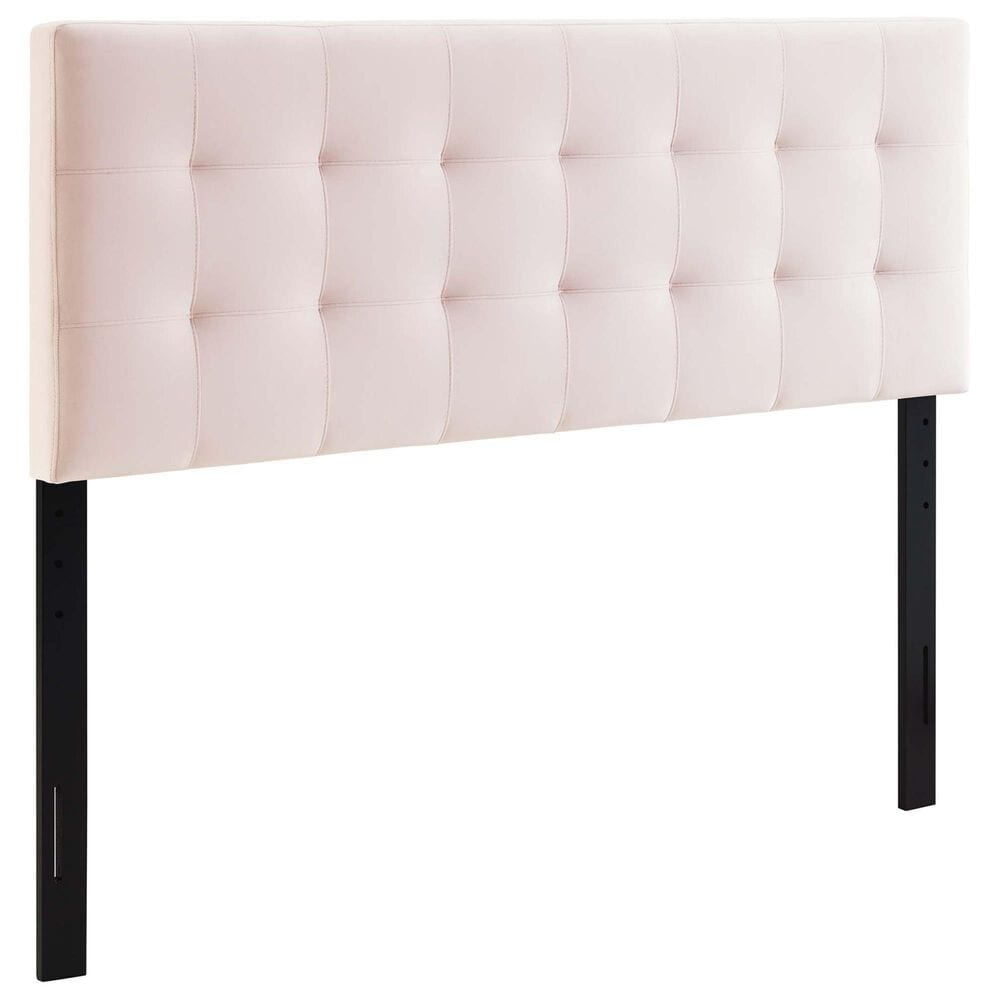 Modway Lily Biscuit Tufted Performance Velvet Full Headboard in Gray, , large